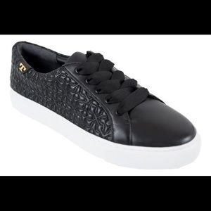 Tory Burch Bryant Quilted Leather Sneaker Black
